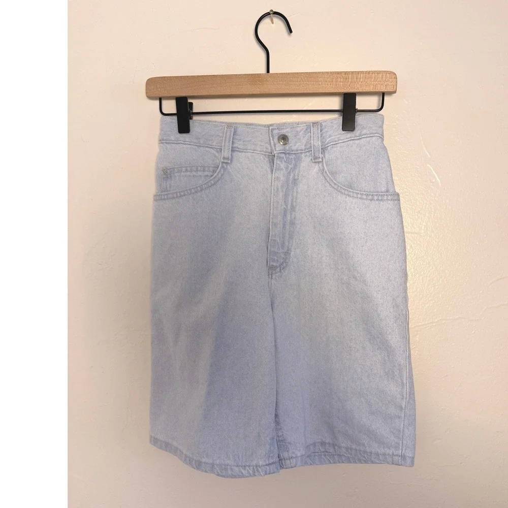 Lee Girls 16 Slim Light Wash Denim Shorts High Rise 100% Cotton 22x8